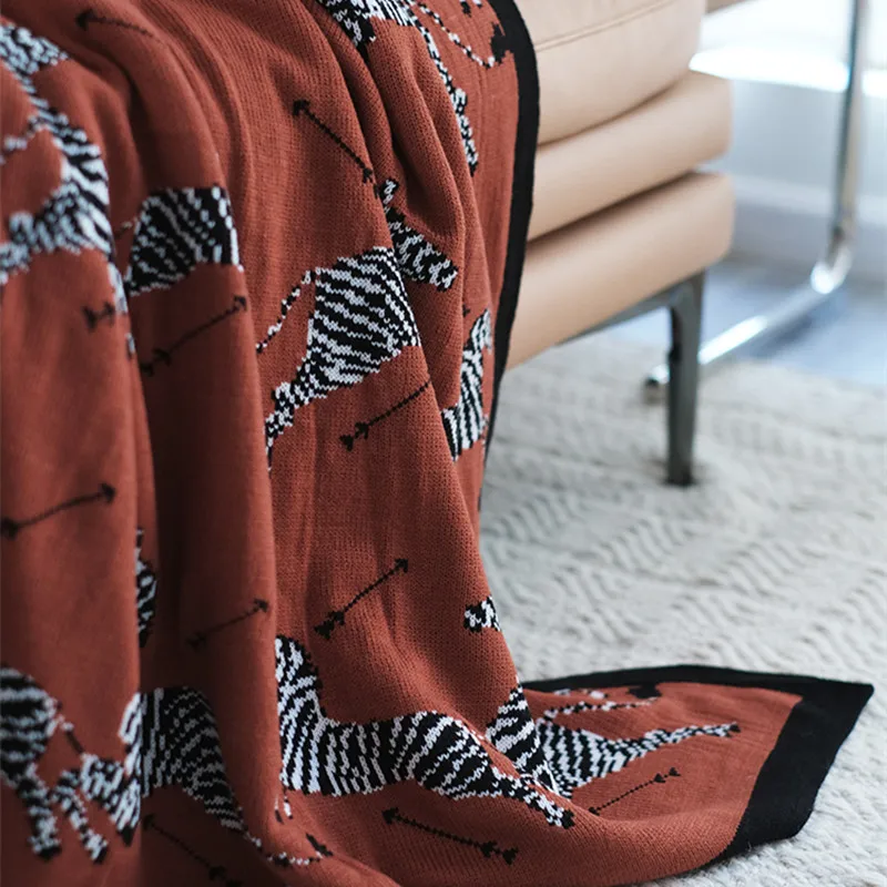 Весеннее зеленое флисовое вязаное диванное удобное покрывало Cutelife шерстяное