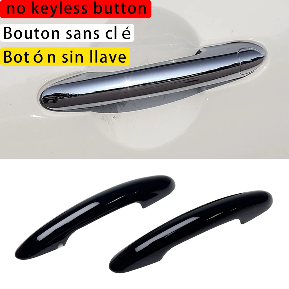 

2 шт. глянцевые черные наклейки на дверные ручки для MINI ONE Cooper S JCW F54 F55 F60 F56 F57, Стайлинг автомобиля, аксессуары для интерьера автомобиля