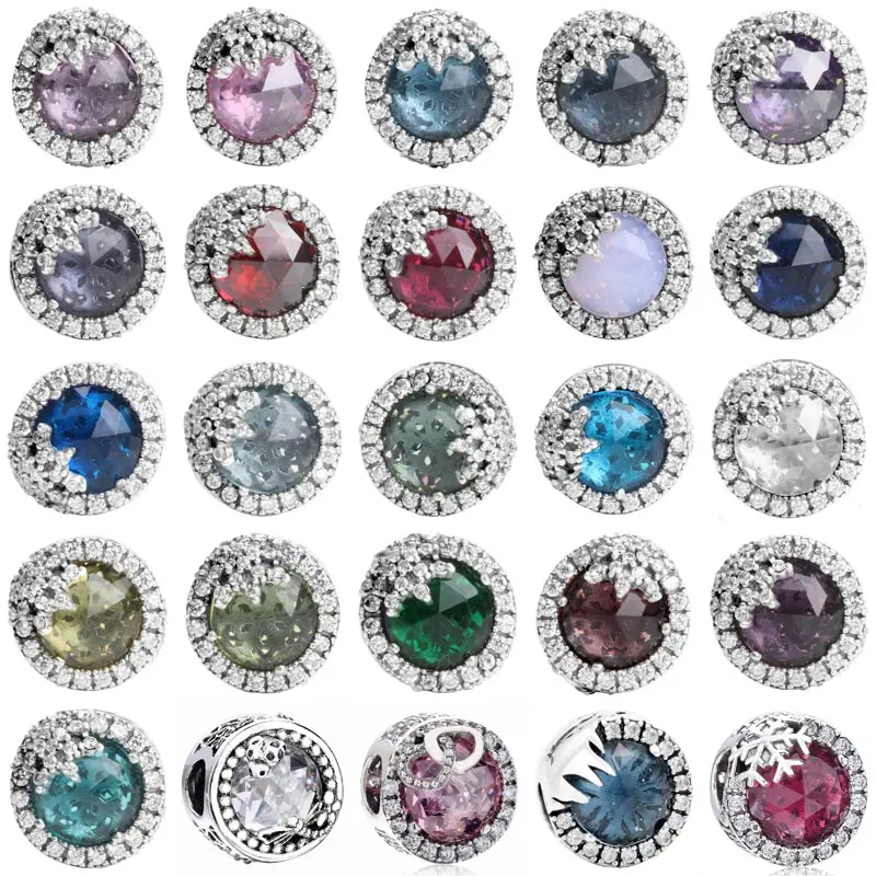 

Браслет из серебра 925 пробы с подвеской в виде снежинки