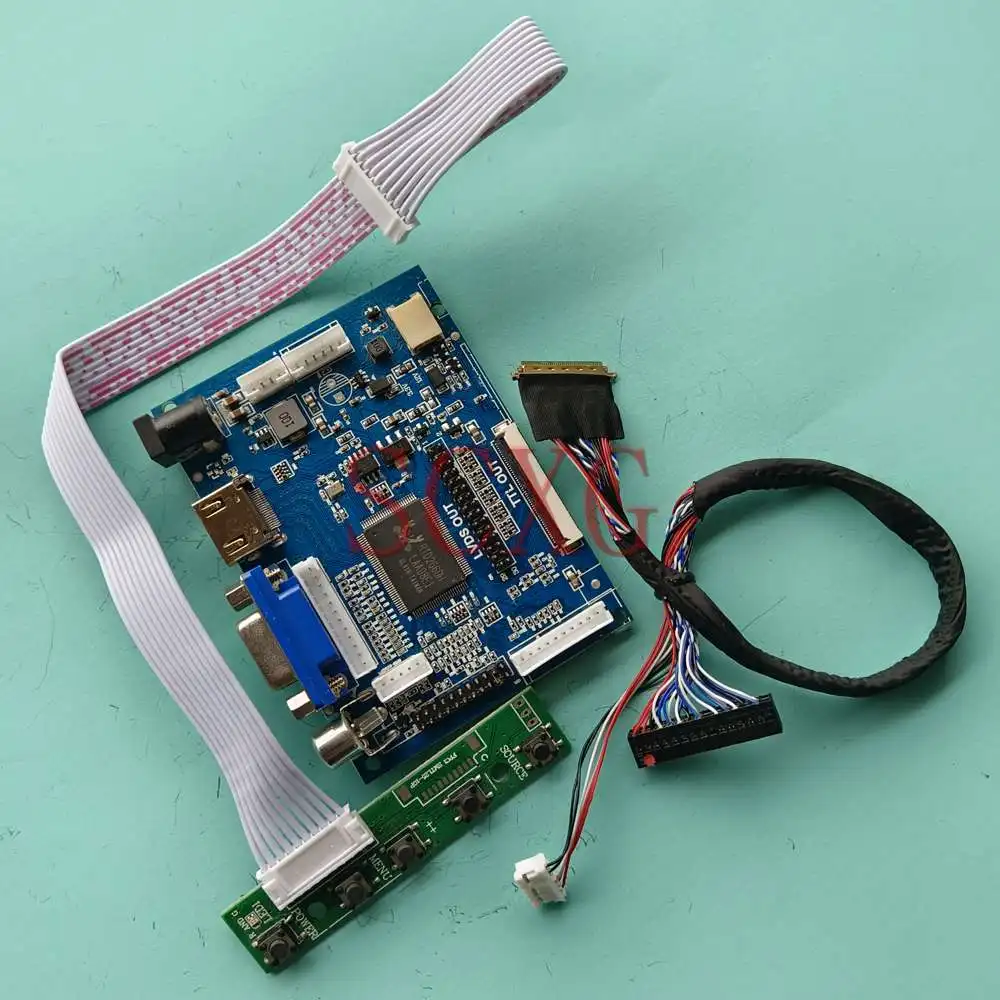 

Fit B156HW02 V5 LCD Display Controller Board LVDS 40 Pin 1920*1080 Notebook 2AV+VGA+HDMI-Compatible DIY Kit 15.6"