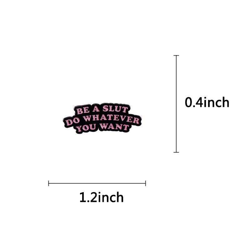 Сделайте то что хотите эмалированная шпилька |