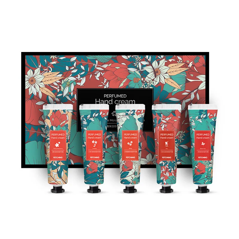 Set Plant Flower Fragrance Hands Dry Skin Moisturer Anti Cracking Autumn And Winter Skin Care