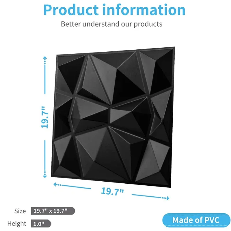 12 шт. 50 см 3D настенная панель наклейка на стену рельефная художественная не