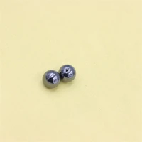 zfsilver 6 8 10mm natural stone black hematite beads half hole diy earrings pendants for women jewelry making accessories gifts