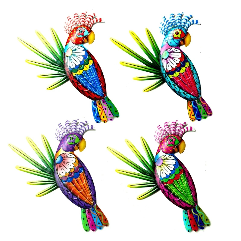 

Железный попугай, статуэтки, искусственное украшение, попугай, птица