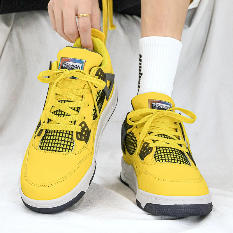 

Men's Thick Sole Air Cushioned Basketball Shoes 2023 New Designer Brand Casual Shoes Fashion Couple Large 36-45 Vulcanized Shoes