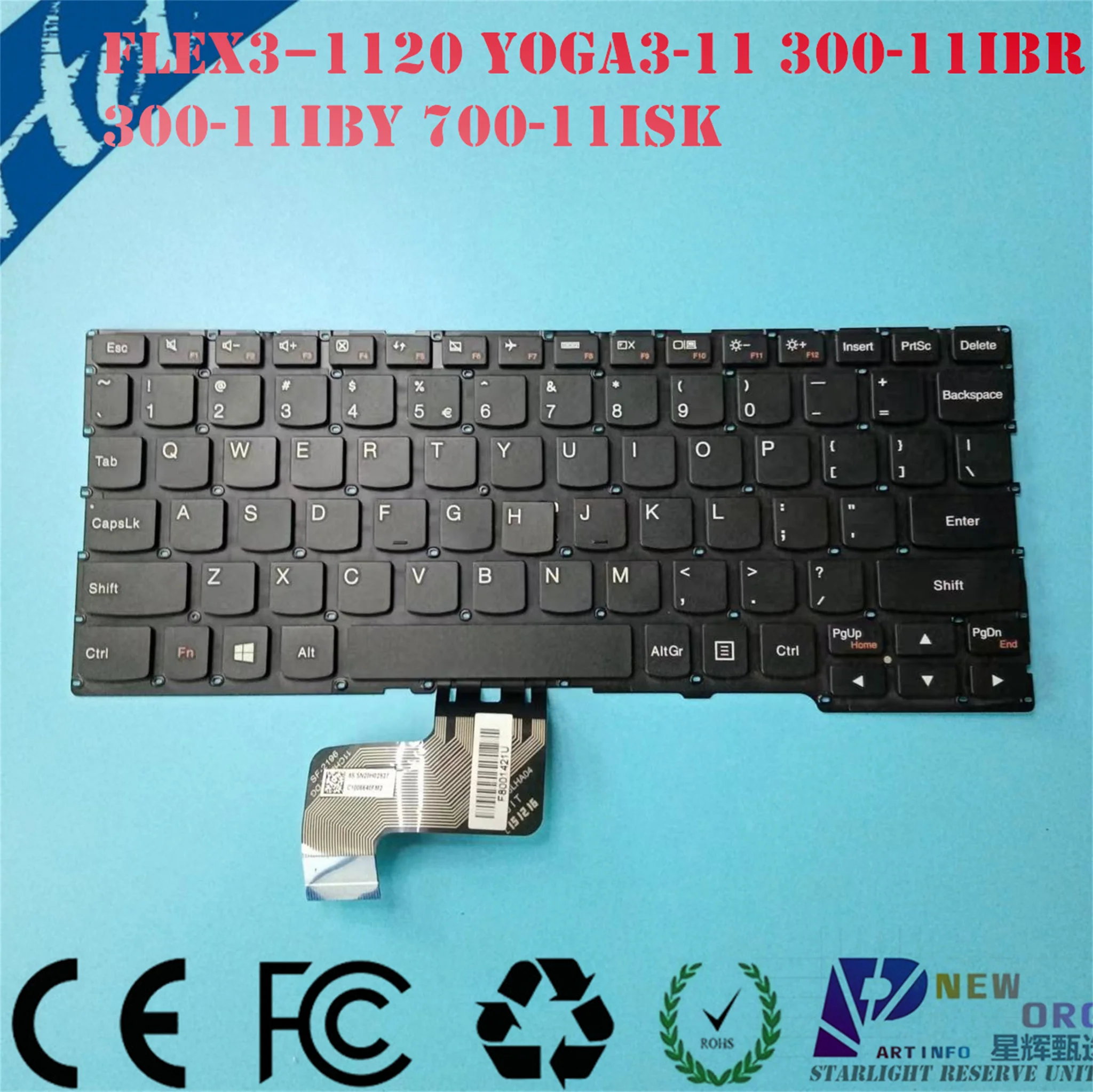 NEW laptop Keyboard for LENOVO YOGA3-11 300-11IBR  IBY 700-1