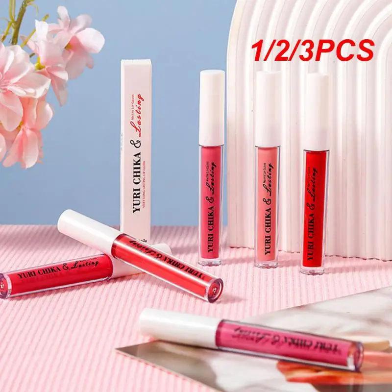 

1/2/3 шт., жидкий бархатный матовый блеск для губ