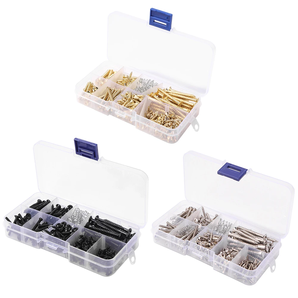 

226pcs Guitar Screws Set Assortment for Pickguard Electric Guitar Accessories Beck Plate Remote Bridge Selector Switch Screws