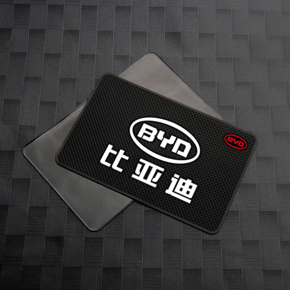 

1PCS Car Emblem Silica Gel Non Slip Mat Ornament Interior Dashboard Anti-Slip Pad Accessories For YD F3 F0 S6 S7 E5 E6 M6 G3 F3