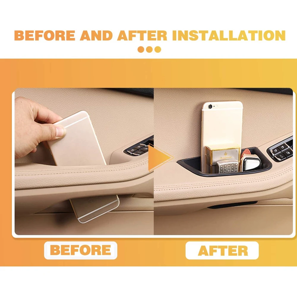 Боковой ящик для хранения на дверь автомобиля с аксессуарами Porsche Macan 2015-2020 черный