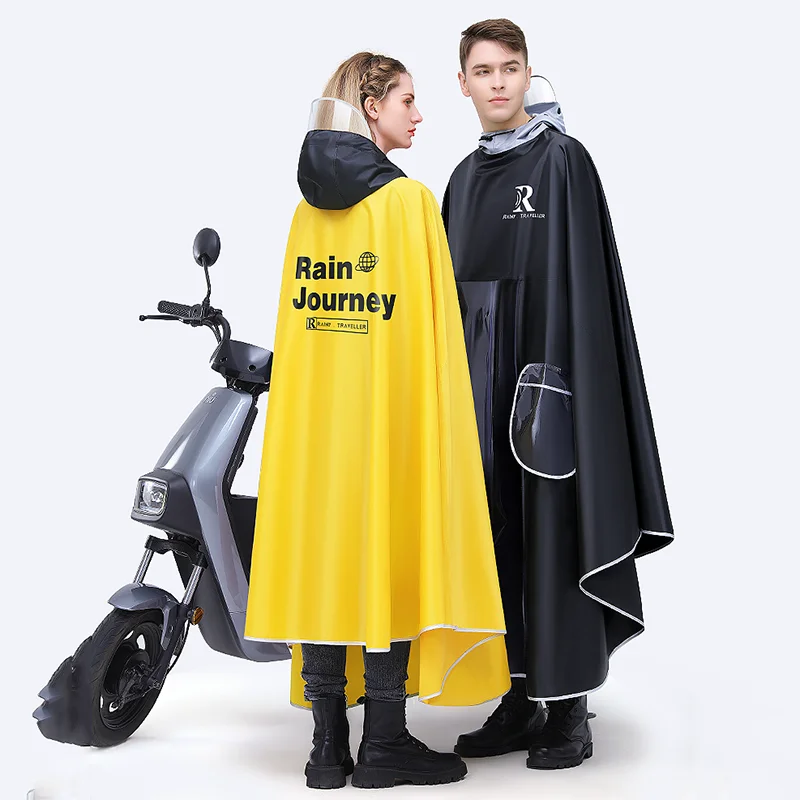 

Transparent Luxury Down Coat Woman Outdoor Reflective Hiking Riding Raincoat Overall Yellow Chuva Military Poncho Gear