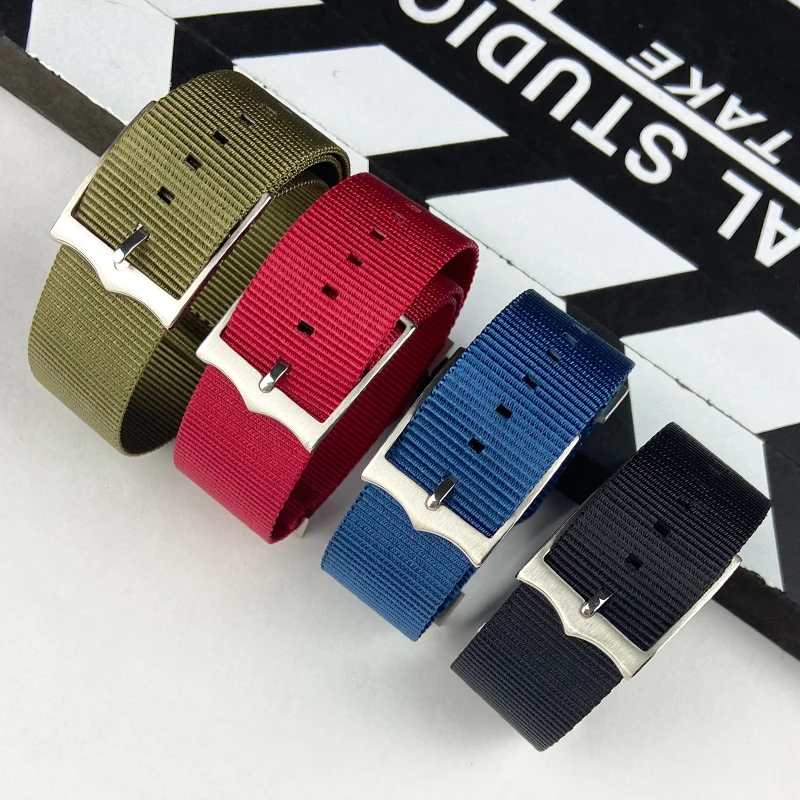 

22mm Nylon Watchband for Tudor Black Bay Watch Strap Rolex Submariner IWC Pilot Mark Longines Couquest Omega Seamaster Bracelet