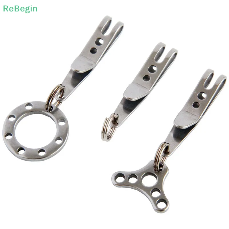 

1 упаковка многофункциональный инструмент карманный ремень из нержавеющей стали для сумки подвесной зажим мини металлический брелок карманный зажим