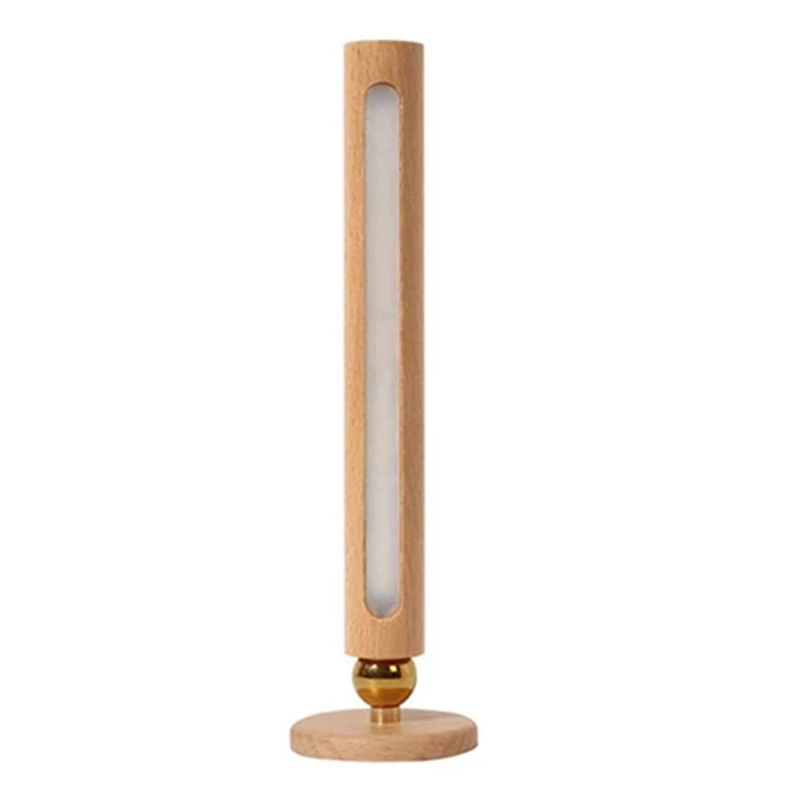 

360° Rotatable USB Charging Wood Indoor Wall Light Adjustable Brightness Touch Switch Sconce Corridor Wall Lights