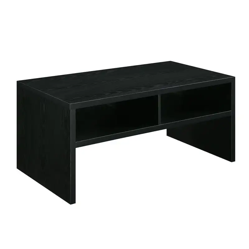 

Admiral Coffee Table with Shelves, Black
