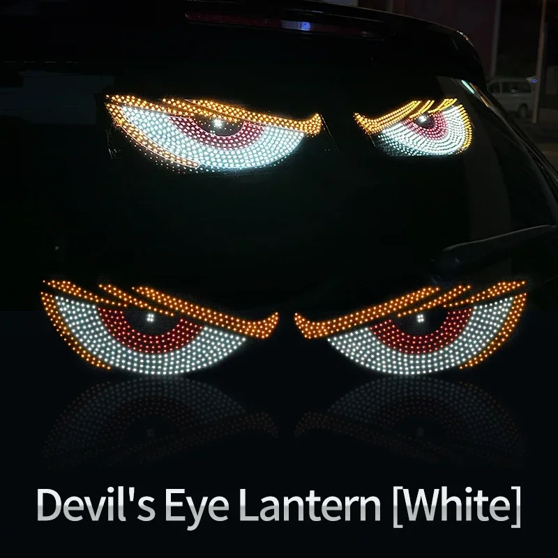 

Универсальный Декоративный Светодиодный Фонарь RGB Devil's Eye Для Заднего Стекла Автомобиля, 11 Режимов, Водонепроницаемый
