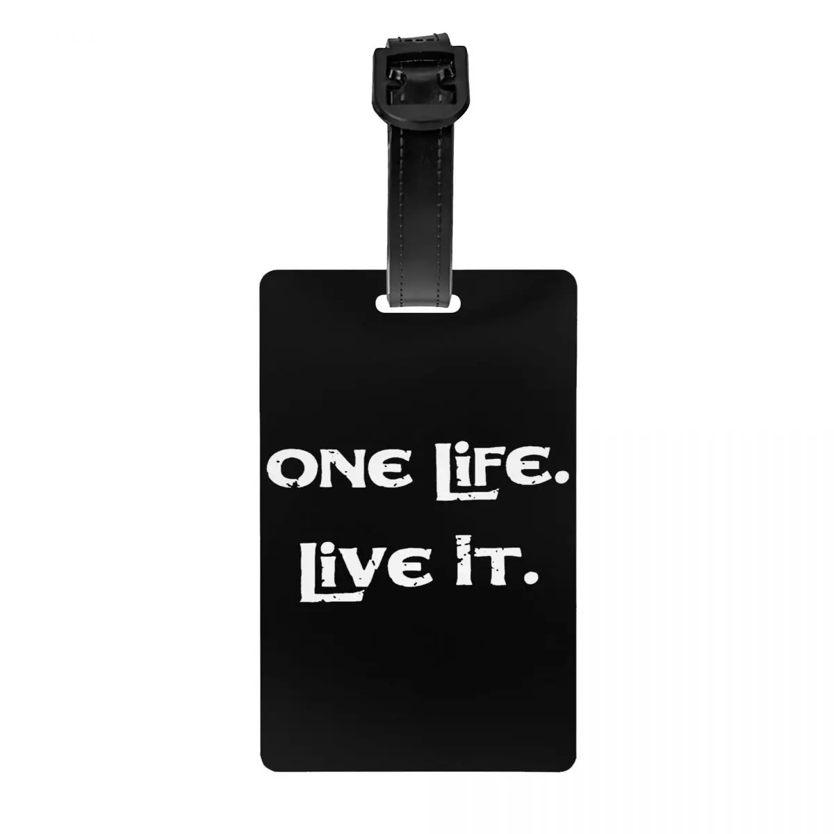 

Индивидуальная бирка для багажа One Life Live It с именной карточкой, Защитная крышка для удостоверения личности, бирка для дорожного чемодана