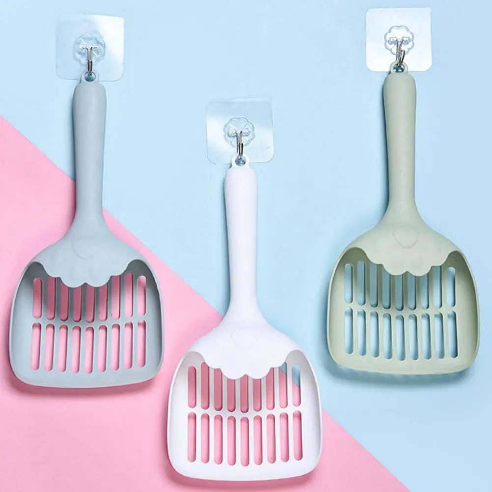 

Cat Litter Scoop Long Hollow Hole Design Easy Filtration Labor-saving Practical Cat Litter Shovel with Hanging Hole