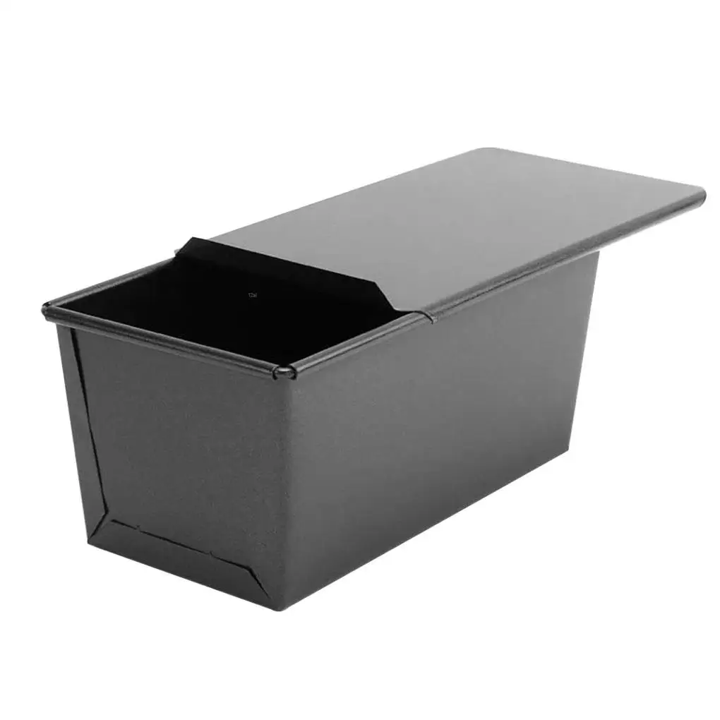 

Bread Baking Mold Toast Bread Non-stick Metal Baking Mould Box with Lid and Air-release Holes