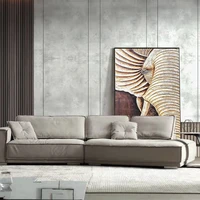 leather sofa super soft living room nordic simple modern luxury italian minimalist sofa