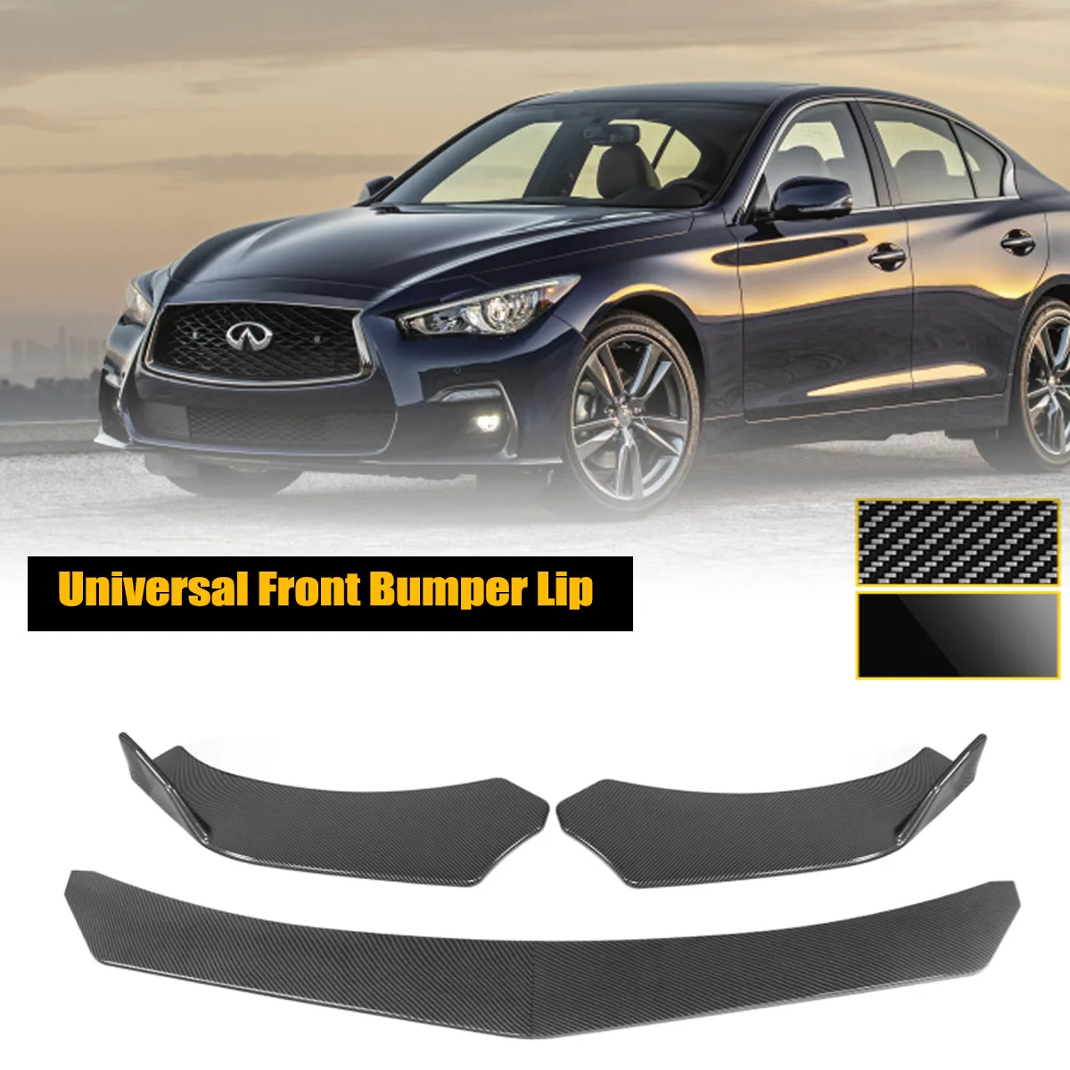

4 шт., универсальный автомобильный передний бампер для Infiniti Q50 Q60 Q70 G25 G37 2014-2021