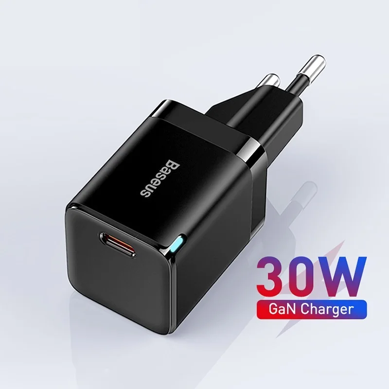 

2022 30W GaN Charger PD Fast USB Type C Charger Support USB C PD3.0 QC3.0 PPS Quick Charging For iPhone 13 12 Pro Max Tablets