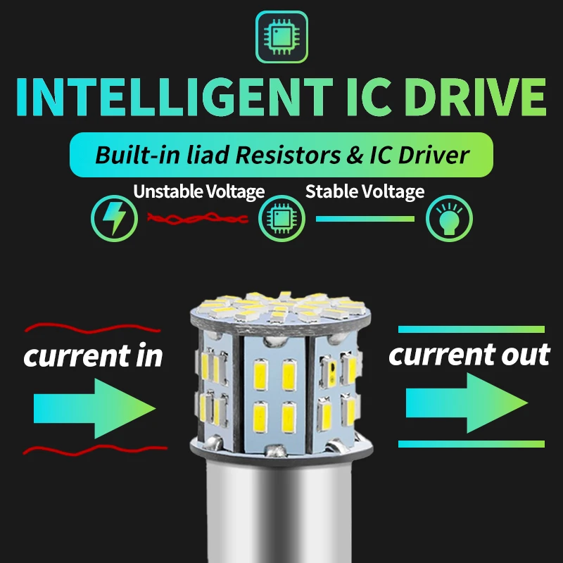 10 шт. 1156 BA15S P21W 3014 50SMD 1157 BAY15D P21/5 Вт
