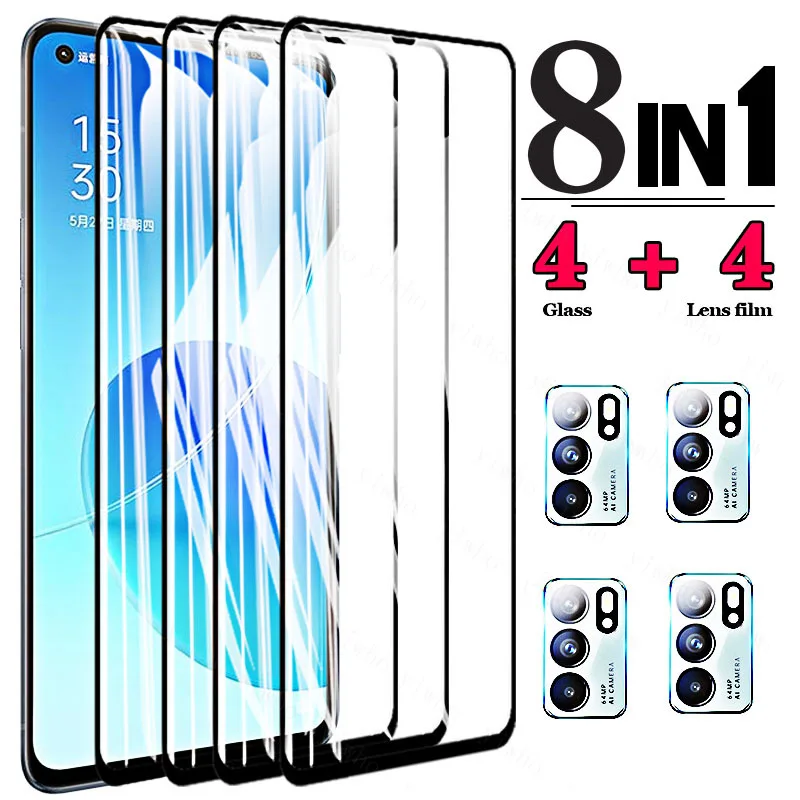 Full Cover Tempered Glass for Oppo Reno 6 5G Screen Protector for Oppo Reno6 Camera Glass for Oppo Reno 6z 5 5z 4 Lite 5G Glass