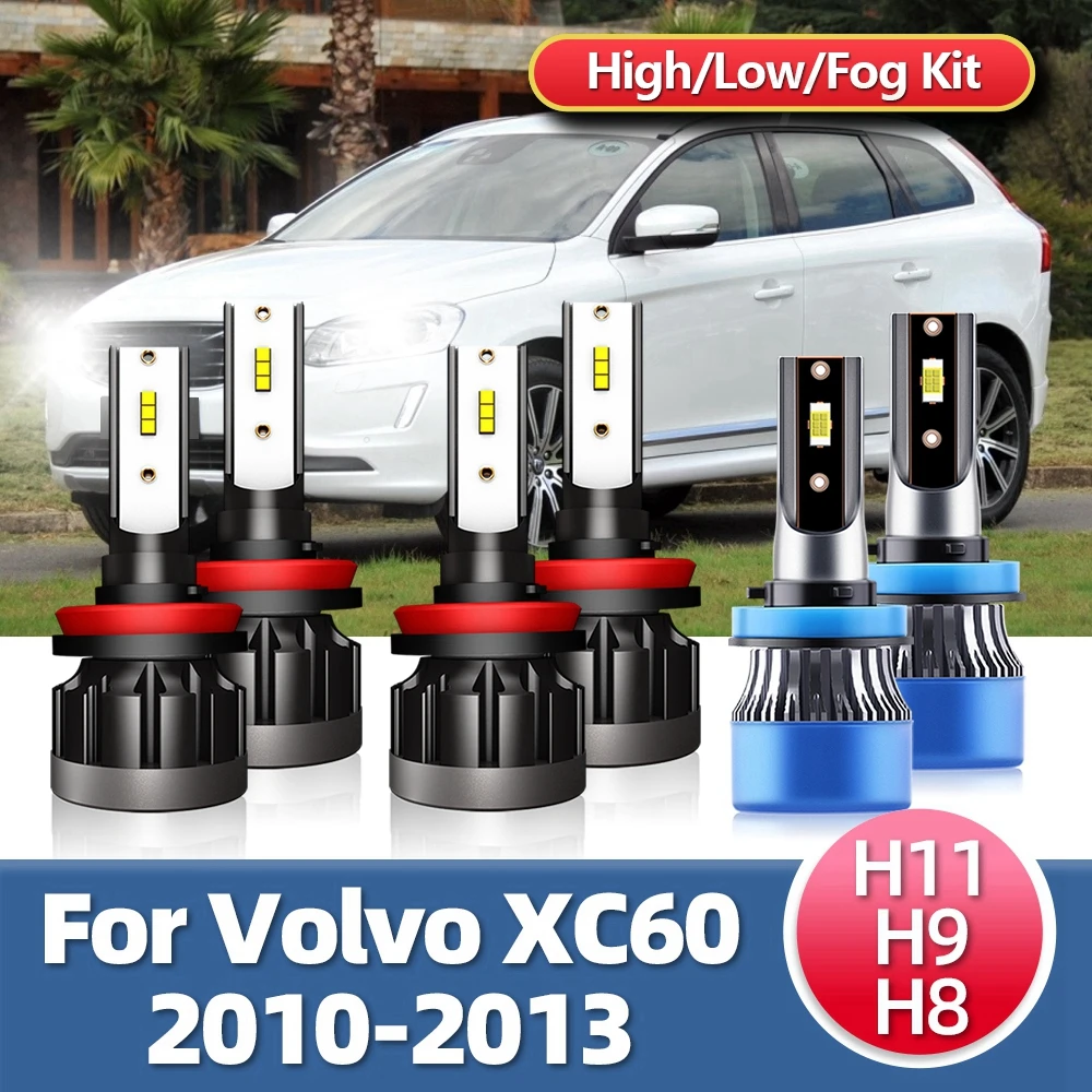 

2/6 шт., лампы для передних фар Volvo XC60 2010 2011 2012 2013