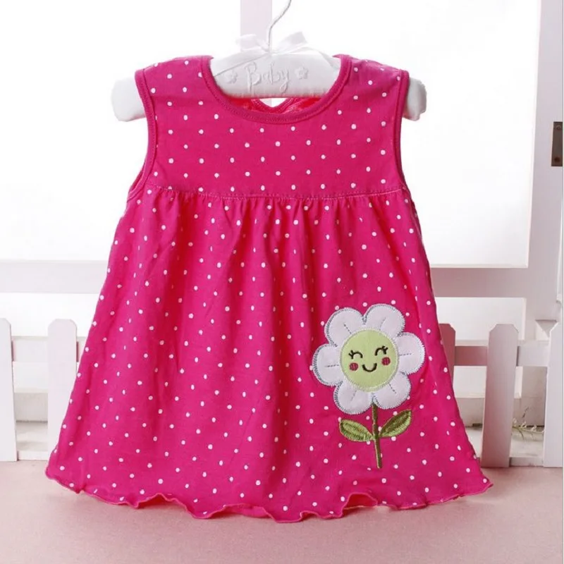 

Baby Girl Dress 2021 Cute Vestido infantil Cotton Regular Sleeveless A-Line Dresses Casual Clothing Minin Princess 0-24 Months