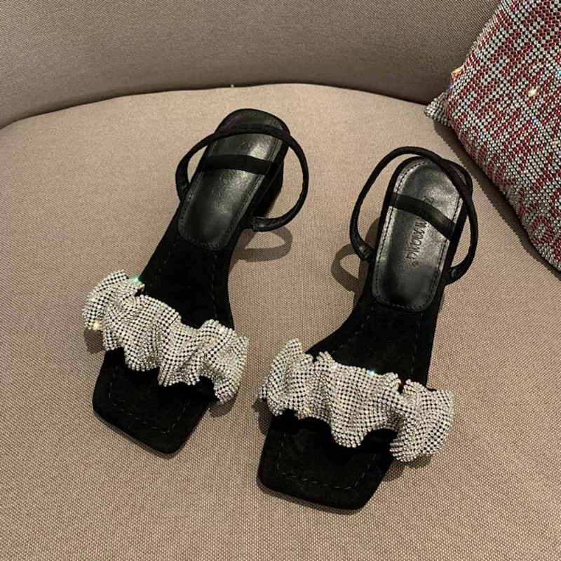 

Platform Sandals Women 2022 Thick Sole Heels Fashion Straps Woman Summer Shoe Shoes Luxury Women's