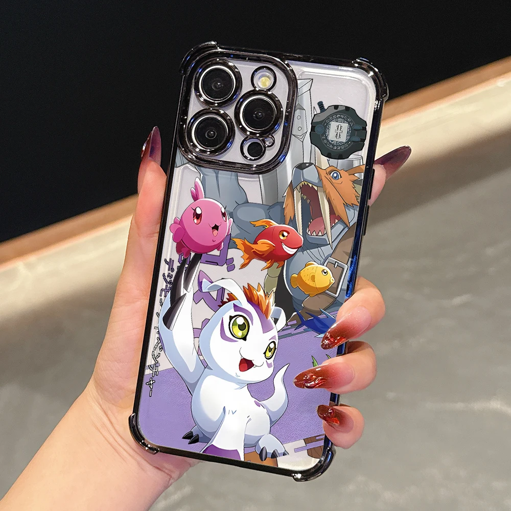 Чехол для телефона Digimon Angemon Gabumon Xiaomi Mi 15 14 13 Ultra Poco X7 X6 X5 X3 F5 F4 Pro 5G прозрачный мягкий