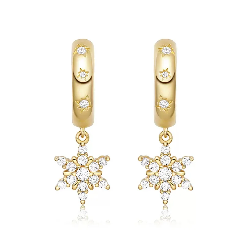 Серьги Lost Romance Huang Yimei Liu Yifei в одном стиле женский кулон виде снежинки изящные