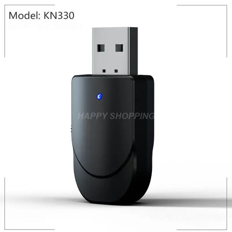 

Mini Wireless Usb Adapter 10m Led Light Multifunctional Lightweight Stereo Music For Computers Mobile Phones Black