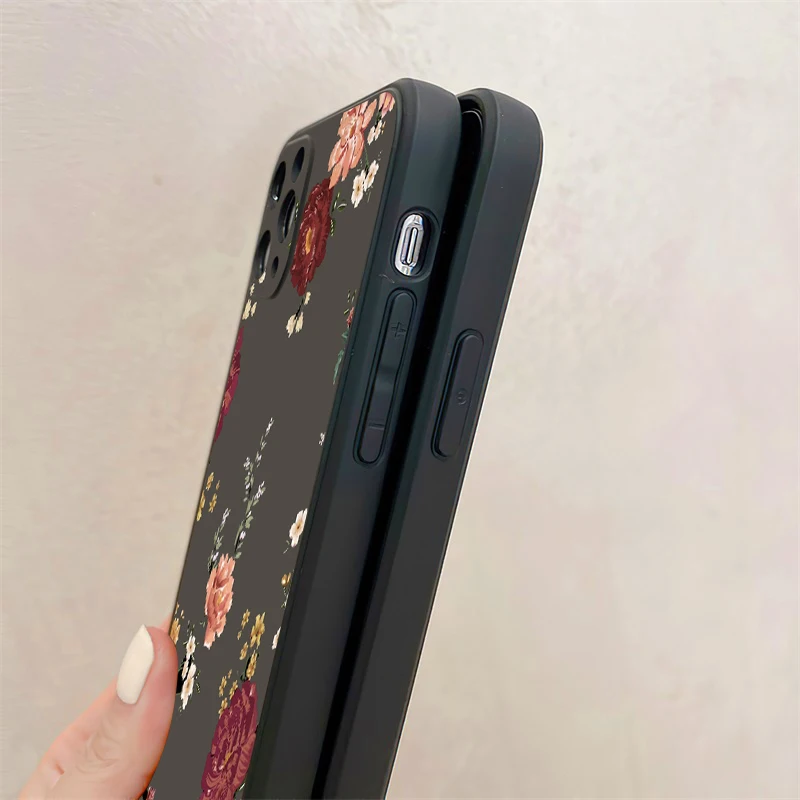 phone case for funda iphone 11 12 13 pro max 13 12 mini x xr xs max 5 6 7 8 plus black back celular carcasa soft silicone cover free global shipping