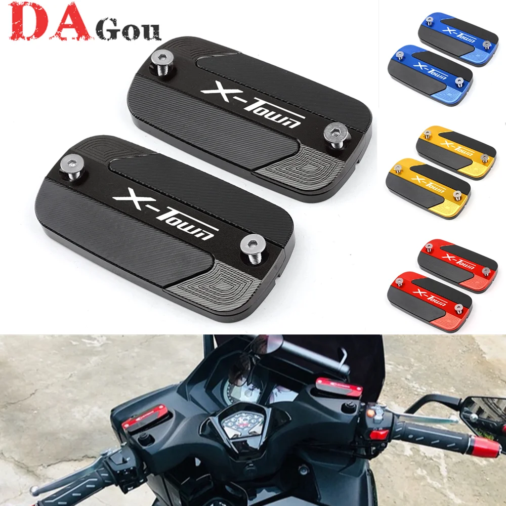 

Новинка, передний тормозной резервуар CNC для мотоцикла, скутера, Крышка Резервуара жидкости, масляная чаша для KYMCO XTOWN300i X-TOWN 125i 300i x town 125 300