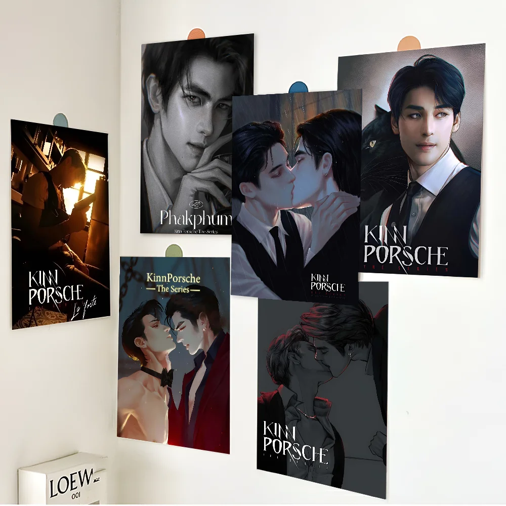 KinnPorsche The Series классические постеры с фильмами винтажные наклейки для декора