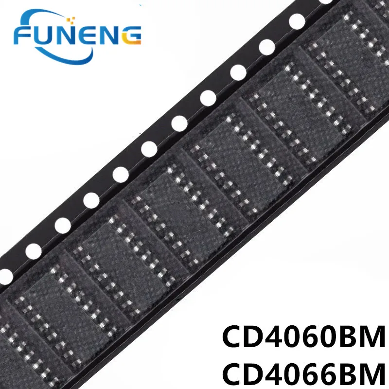 10 шт. CD4060BM CD4066BM SOP-16 CD4060BM96 CD4066BM96 CD4066 4066 CD4060 4060 SOP16 SMD новый и оригинальный чипсет IC