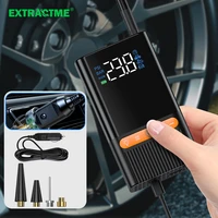 extractme car air compressor inflatable pump electric wire tire inflator air pump led display auto for car motorcycle balls