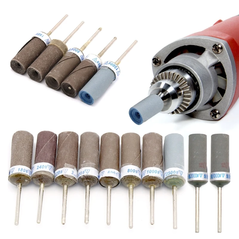 

180-3000 Grit Sand Paper Bar Sanding Belt Polishing Heads Sandpaper Grinding Rod