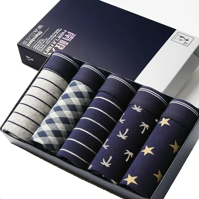 2023 Men Underwear Cotton Boxer Men Underpants Comfortable Breathable Men's Panties Underwear Boxing Boxershorts Man Boxer