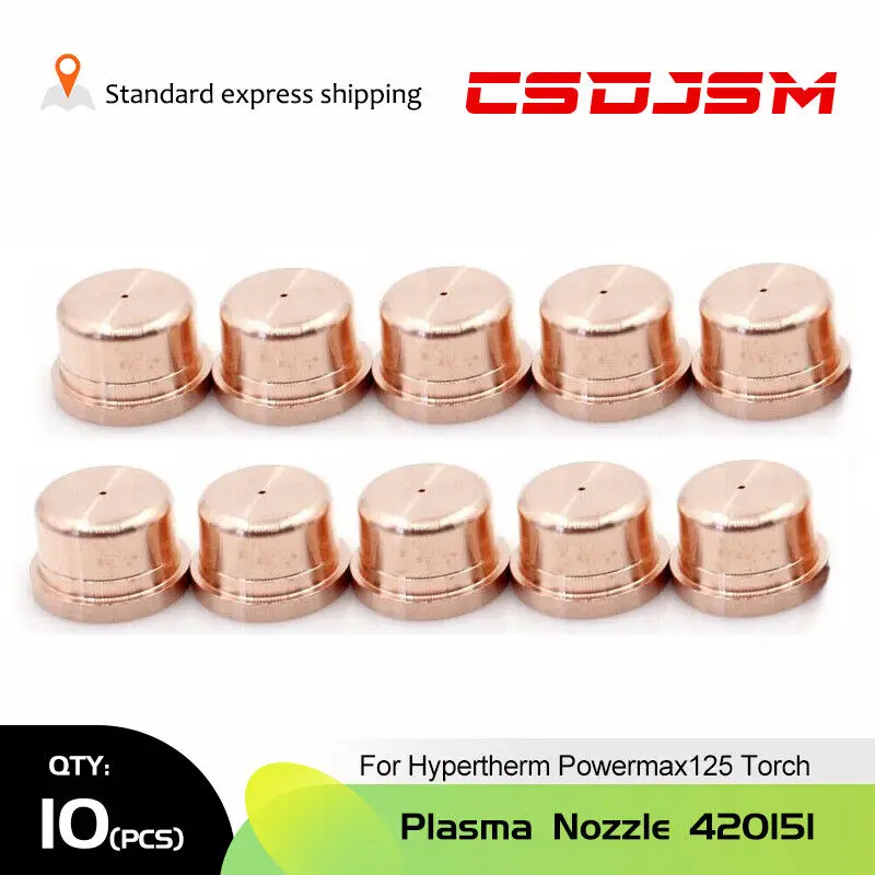 

CSDJSM,10pcs 420151 Plasma Cutting FineCut Nozzle For Hypertherm Powermax125 torch