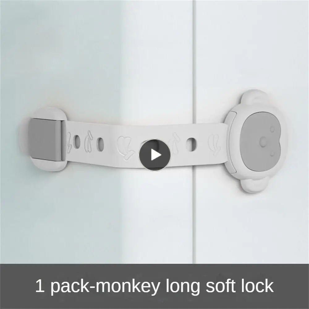 

Adjustable Kids Safety Cabinet Lock Key Unlocking Baby Anti-pinch Hand Safety Lock Security Protector Drawer Locks