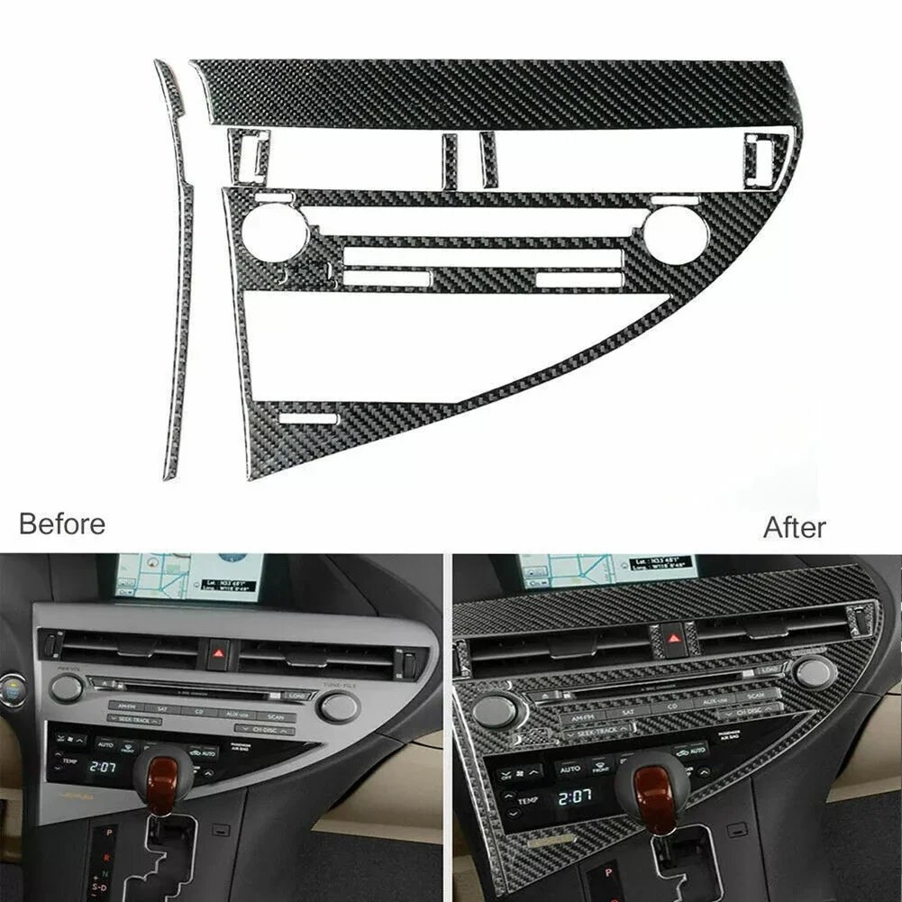 Карбоновая Внутренняя Рамка CD для Lexus RX350 RX450h 2010 2012 модификация интерьера