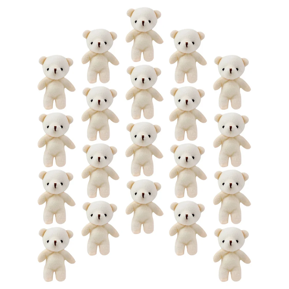 

Little Bear Toys Stuffed Tiny Bear Soft Tiny Bear DIY Mini Bear Decorations Cute Mini Bears Naked Bear Dolls Pendant Dolls