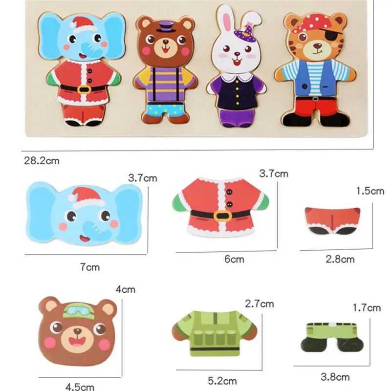 Деревянная Детская мозаика-пазл в форме ребенка креативный пазл с