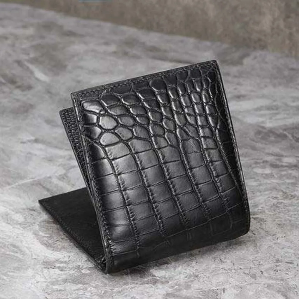 KEXIMA cestbeau new arrival zipper bag crocodile leather wallet  youth Nile crocodile male wallet  Brief style Male wallet