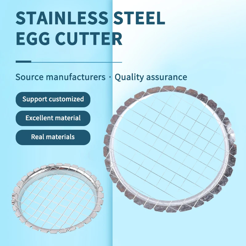 

1PC Stainless Steel Egg Slicer Cutter Cut Egg Device Grid For Vegetables Salads Potato Mushroom Tools Chopper For Kitchen Choppe