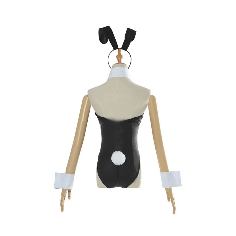 Аниме Sakurajima Mai Косплей Костюм Хэллоуин женский черный сексуальный комбинезон